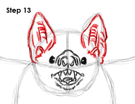 Vampire Bat Drawing 13 Draw Vampire Bat 13