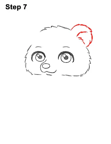 Draw a Cartoon Teddy Bear Sitting 7 How to Draw a Cute Little Mini Chibi Cartoon Brown Bear Cub 7