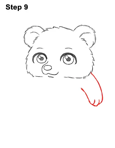 Draw a Cartoon Teddy Bear Sitting 9 How to Draw a Cute Little Mini Chibi Cartoon Brown Bear Cub 9