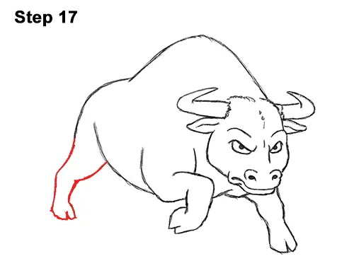 how to draw a bull cartoon