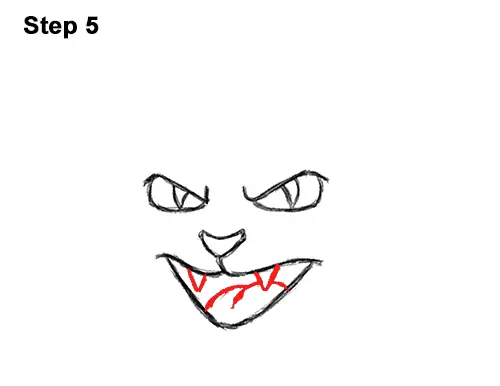 Draw a Angry Cartoon Black Cat 5 How to Draw Angry Mean Halloween Cartoon Black Cat arched back 5