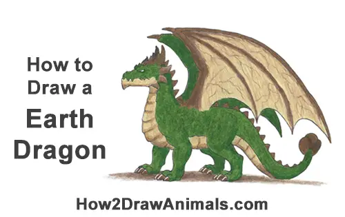 How to Draw an Earth Dragon VIDEO & Step-by-Step Pictures