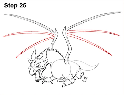 How To Draw A Dragon Flying