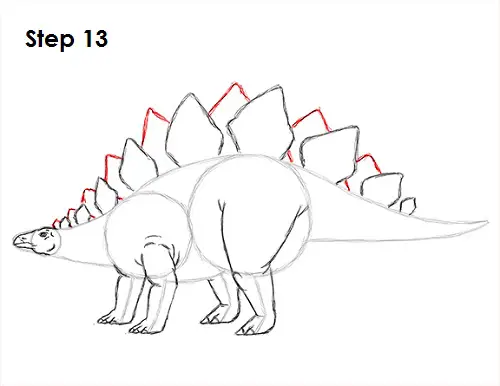 Stegosaurus Dinosaur Drawing 13 Draw Stegosaurus 13