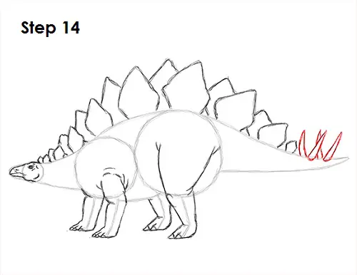 Stegosaurus Dinosaur Drawing 14 Draw Stegosaurus 14