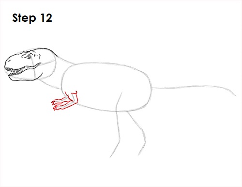 T. Rex Drawing 12 Draw Tyrannosaurus Rex 12