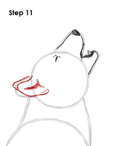 Howling Wolf 11 Draw Wolf Howling 11