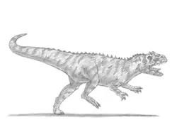 How to Draw an Allosaurus Dinosaur Running