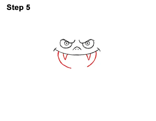 How to Draw Angry Funny Cute Halloween Cartoon Bat 5