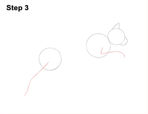 How to Draw a Cat Jumping Leaping Side View 3