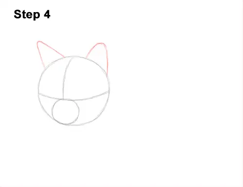 How to Draw a Tabby Kitty Cat Sitting Laying Roosting 4