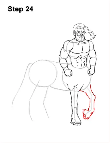 How to Draw a Centaur Horse Human Mythology 24