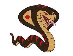 How to Draw a Cartoon Cobra Snake