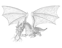 How to Draw a Dragon Flying