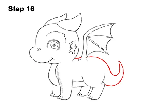 How To Draw A Dragon Cartoon Video Step By Step Pictures