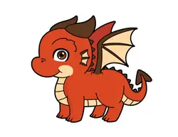 How to draw a Cute Cartoon Baby Dragon Chibi Kawaii