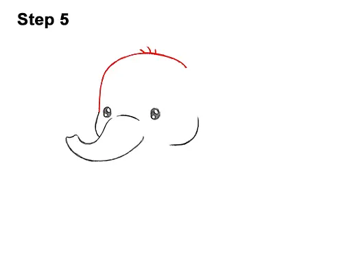 How to Draw Cute Cartoon Elephant Chibi 5