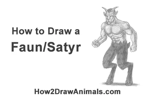 How to Draw Mythical Mythology Faun Satyr