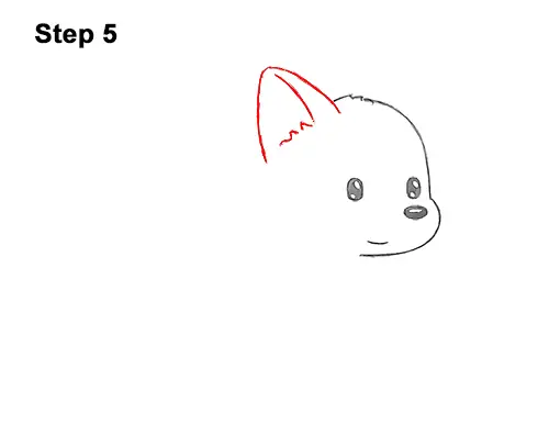 How to Draw Cute Cartoon German Shepherd Puppy Dog 5