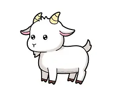 How to Draw a Cute Cartoon Goat Chibi