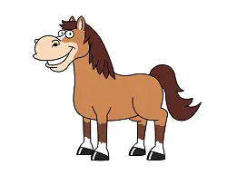 How to Draw a Horse Cartoon