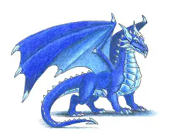 How to Draw a Blue Ice Cold Winter Dragon