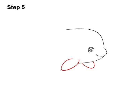 How to Draw a Cute Cartoon Killer Whale Orca Chibi Kawaii 5