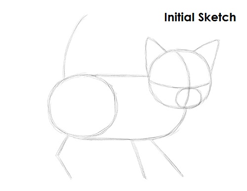 Kitten Sketch Draw Kitten Sketch