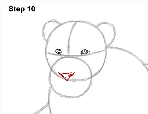 How to Draw a Lion Color Side Laying Lying Down 10