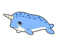 How to Draw a Narwhal Cute Cartoon Chibi Kawaii