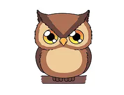 How to Draw a Cute Cartoon Owl