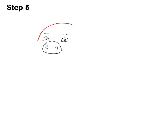 How to Draw a Cute Little Mini Funny Cartoon Pig Piglet 5