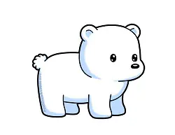 How to Draw a Cute Cartoon Polar Bear Chibi Kawaii