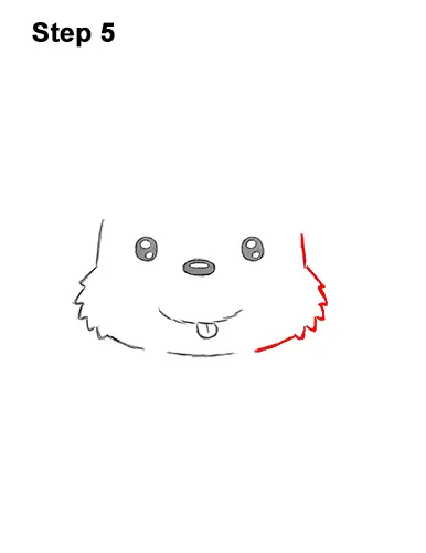 How to Draw a Cute Cartoon Harp Seal Pup Chibi Kawaii 5