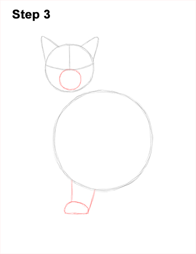 How to Draw a Ragdoll Cat Sitting 3