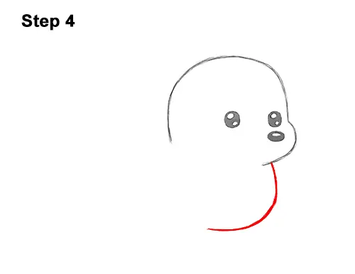 How to Draw a Cute Cartoon Harp Seal Pup Chibi Kawaii 4