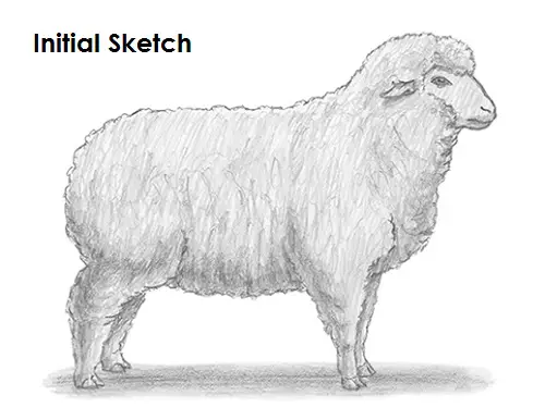 Sheep Drawing Draw Sheep