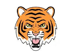 How to Draw an Angry Cartoon Tiger Head Roaring