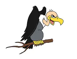 How to Draw a Scary Angry Cartoon Vulture Halloween