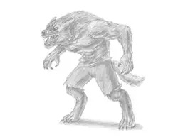 How to Draw a Scary Angry Werewolf Halloween